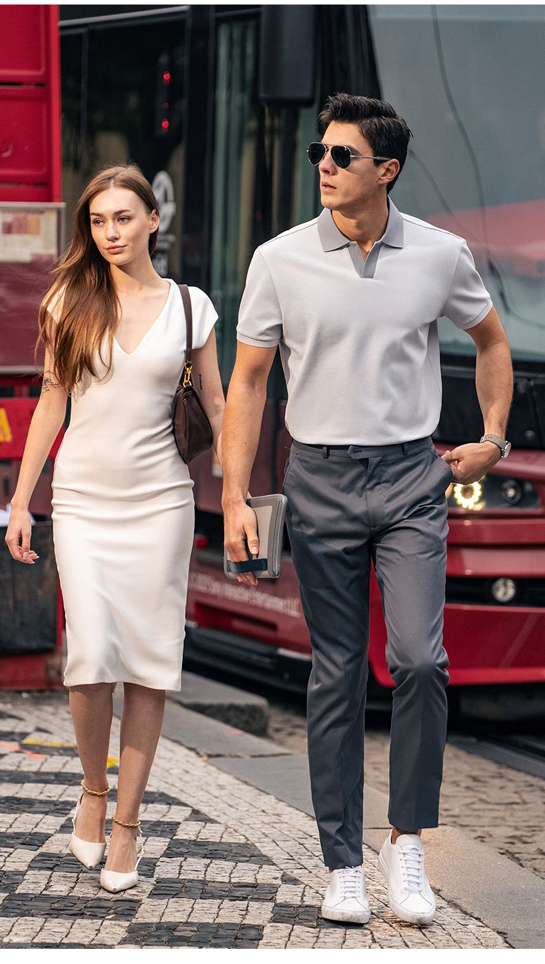 Versatile Men's Short Sleeve Polo T-Shirt