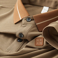 Wisetie Contrast Collar Button Polo - looper Shirt