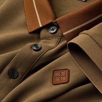 Wisetie Contrast Collar Button Polo - looper Shirt