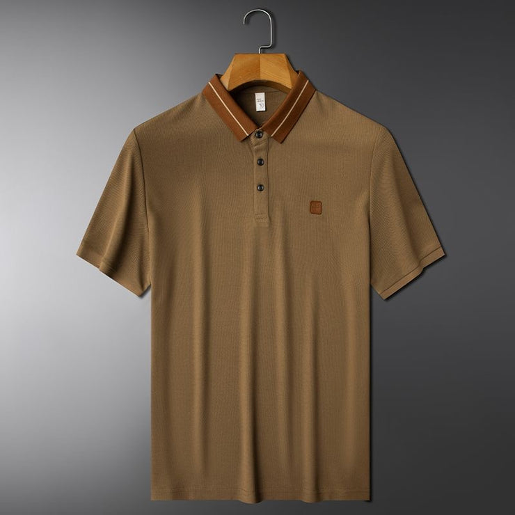 Wisetie Contrast Collar Button Polo - looper Shirt