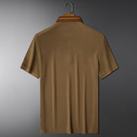 Wisetie Contrast Collar Button Polo - looper Shirt