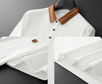 Wisetie Contrast Collar Button Polo - looper Shirt